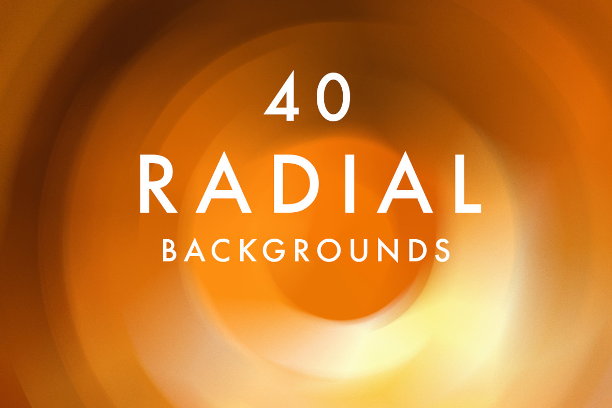 (SALE) 40 Radial Backgrounds
