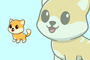 cute orange cat smiling cartoon, an Animal Illustration by garistipis (Thumbnail 1 of 2)
