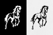 Dark Aesthetic Dithering Bundle, an Object Graphic by pixelbuddha.net (Thumbnail 18 of 22)