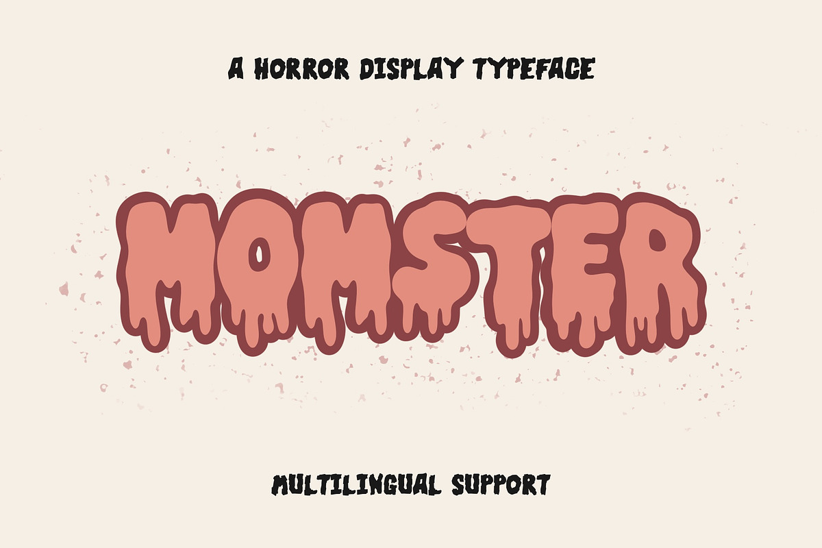 Momster - Horror Font, Scary Font, a Handwritten Font by ariodsgn (Photo 1 of 9)