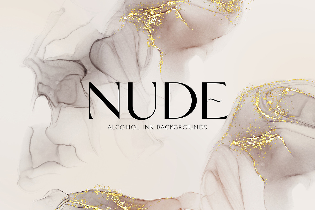 NUDE alcohol ink backgrounds, a Background Graphic by Yuliia Lashevska (Photo 1 of 15)