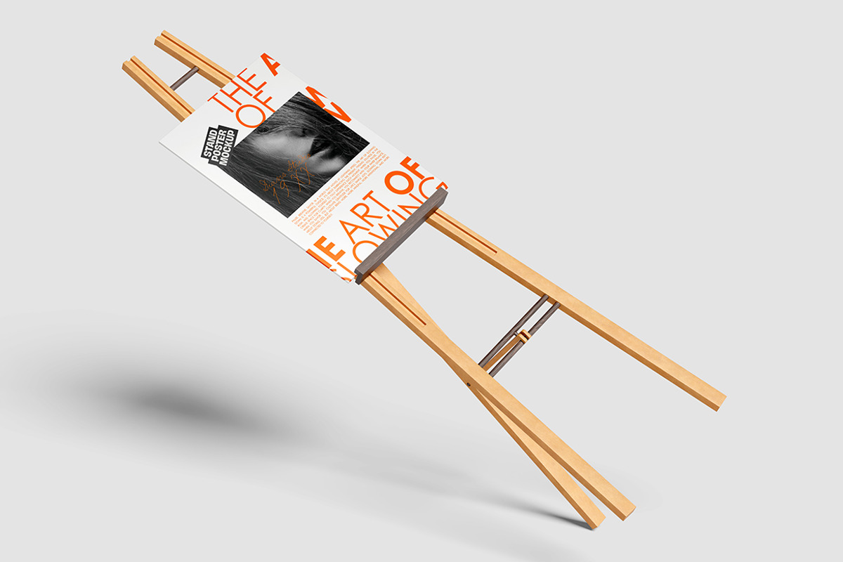 Stand Poster Mockup, an Advertising Mockup by Pikachudesign (Photo 5 of 5)