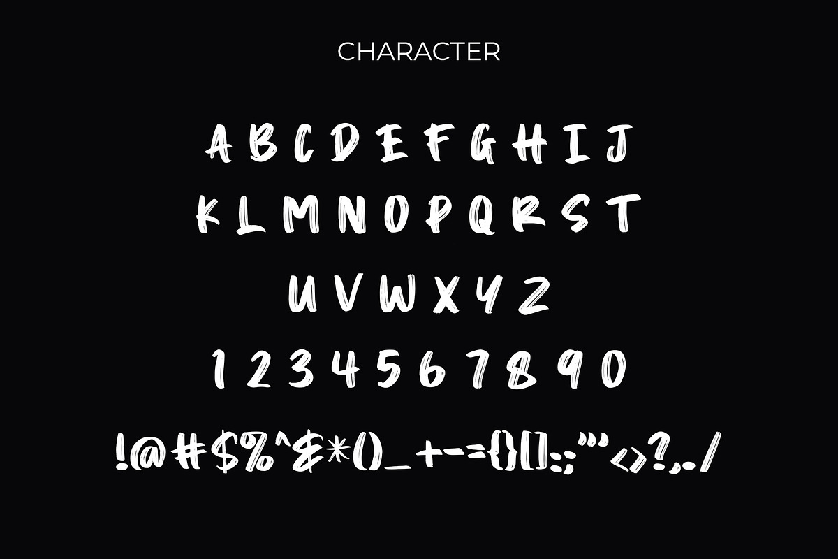 Katro Brush Bold Font, a Sans Serif Font by Giant Design (Photo 10 of 10)