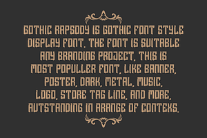 Gothic Rapsody - Blackletter Font