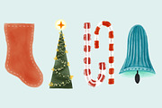 Christmas Watercolors, an Illustration by Marmalade Moon (Thumbnail 3 of 5)