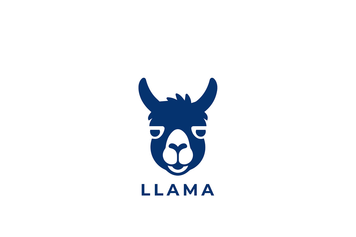 Minimalist Blue Llama Logo, a Branding & Logo Template by HueNestify (Photo 1 of 2)