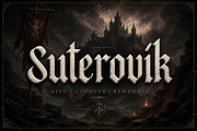 Suterovik, a Blackletter Font by Wow Magic (Thumbnail 1 of 5)