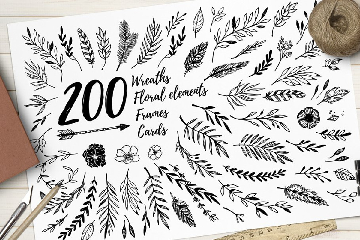 Modern Bundle | Logo | Watercolor, a Food Illustration by Kate Macate (Photo 17 of 19)
