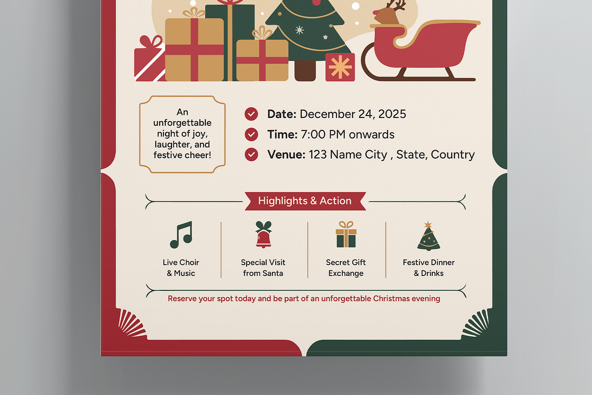 Christmas Celebration Flyer preview 3