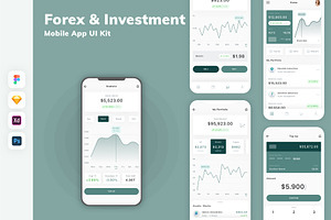 Forex & Investment Mobile App UI Kit