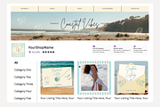 Coastal Etsy Shop Kit Template, a Branding & Logo Template by Anna Design Studio (Thumbnail 7 of 8)