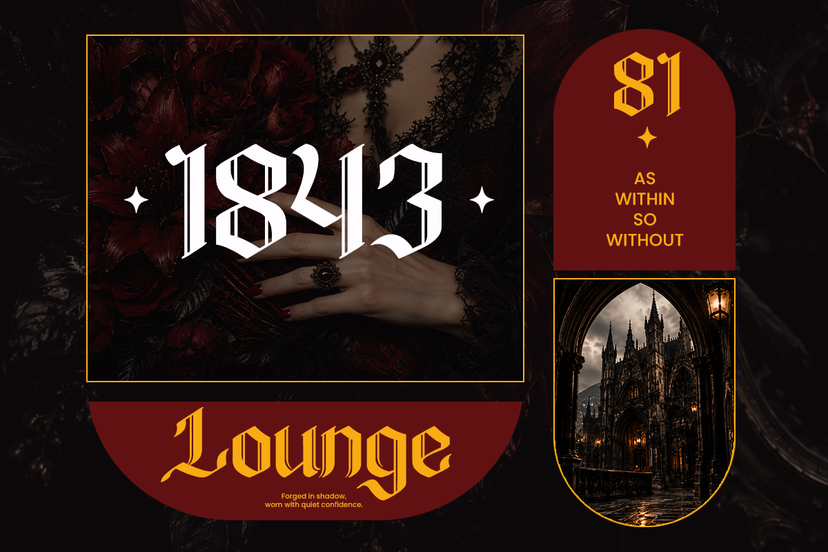 Glimore - Luxury Blackletter Font, a Blackletter Font by Font Liner (Photo 3 of 9)