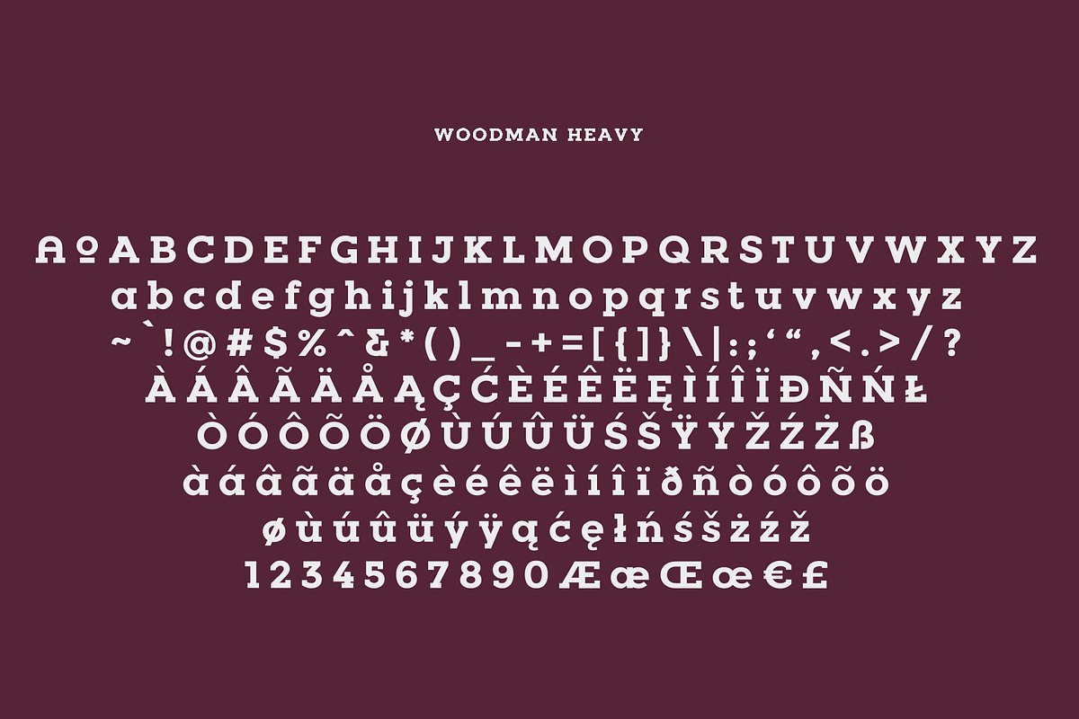 Woodman Slab Serif Font, a Slab Serif Font by Graphicdome (Photo 14 of 14)