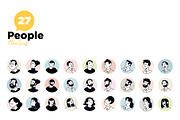 People Avatars, a Person Illustration by PureSolution (Thumbnail 2 of 4)