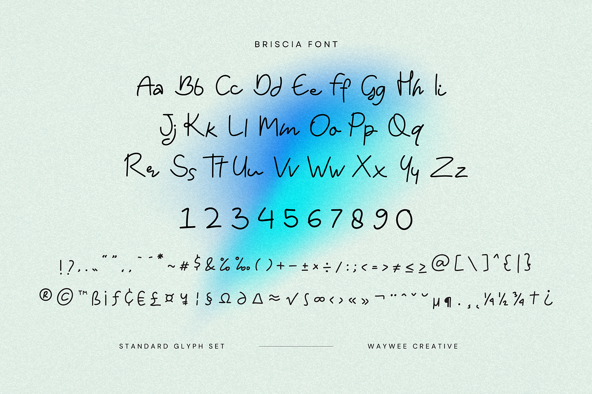 Briscia – A Graceful Script Font, a Handwritten Font by Creacy Studio (Photo 6 of 10)