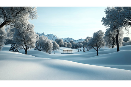 Serene winter landscape with snow, a Nature Photo by Sergey Kotenev
