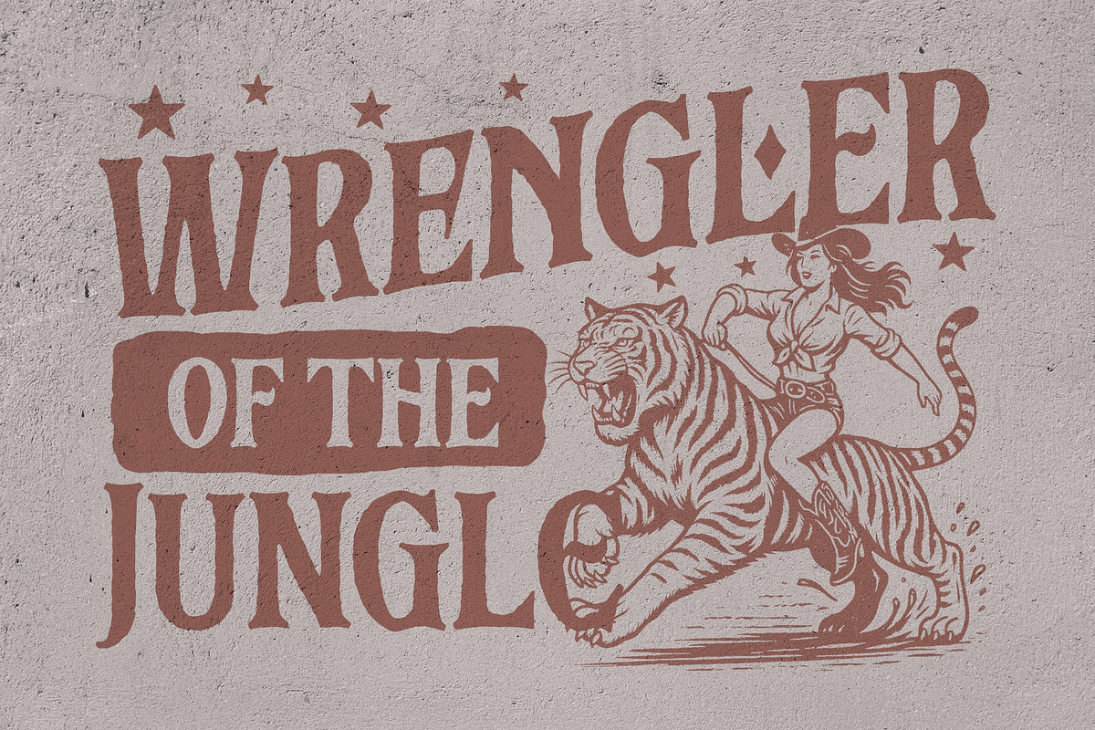 Balverd a Vintage Style Typeface, a Serif Font by Blankids Studio (Photo 7 of 12)