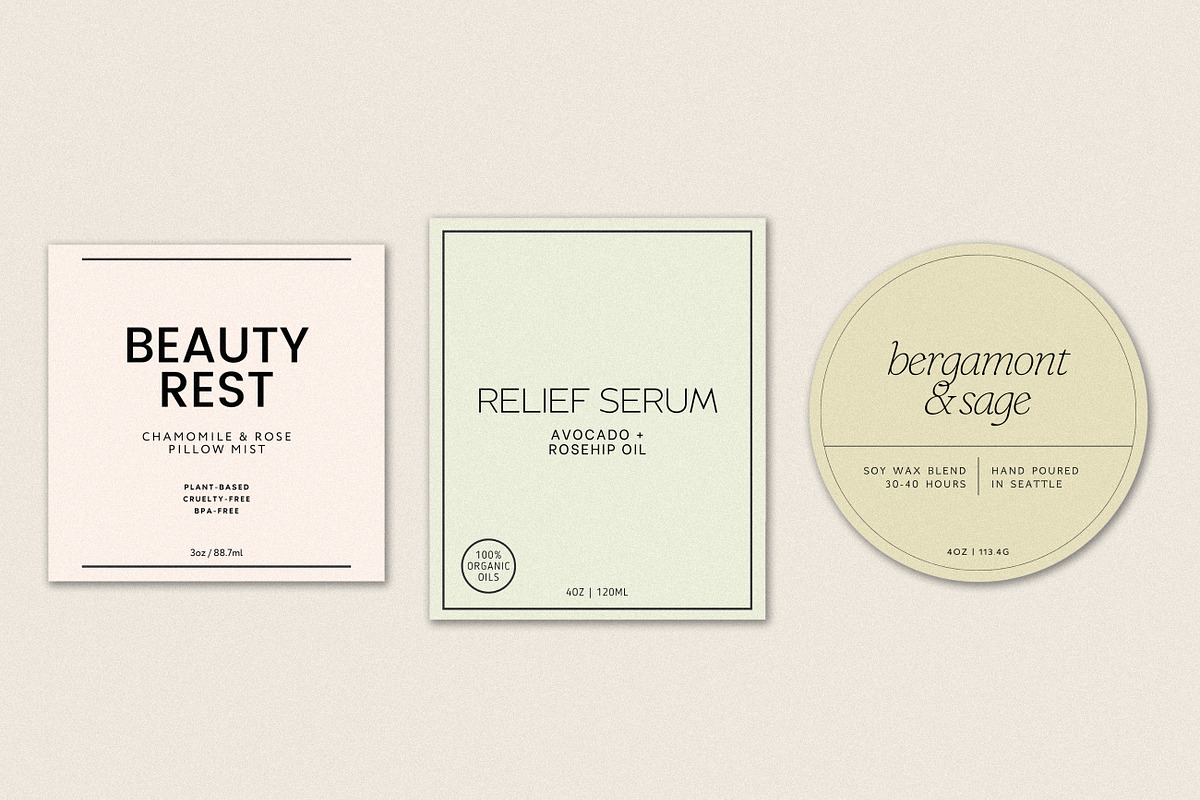 Minimalist Label Templates, a Templates & Theme by denofdreamers (Photo 8 of 8)
