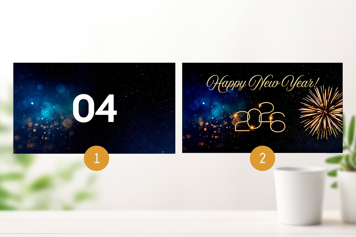 Animated Happy New Year Title, a Presentation Template by Godserv Designs (Photo 2 of 12)