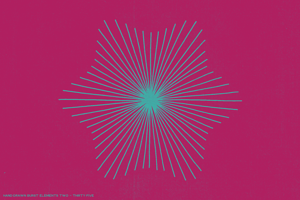 36 hand-drawn burst elements, an Object Graphic by The Shop (Photo 22 of 25)