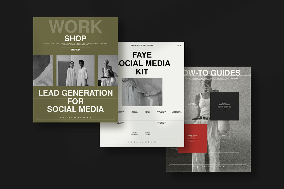 FAYE | Social Media Kit, a Social Media Template by SparkPro (Photo 3 of 7)