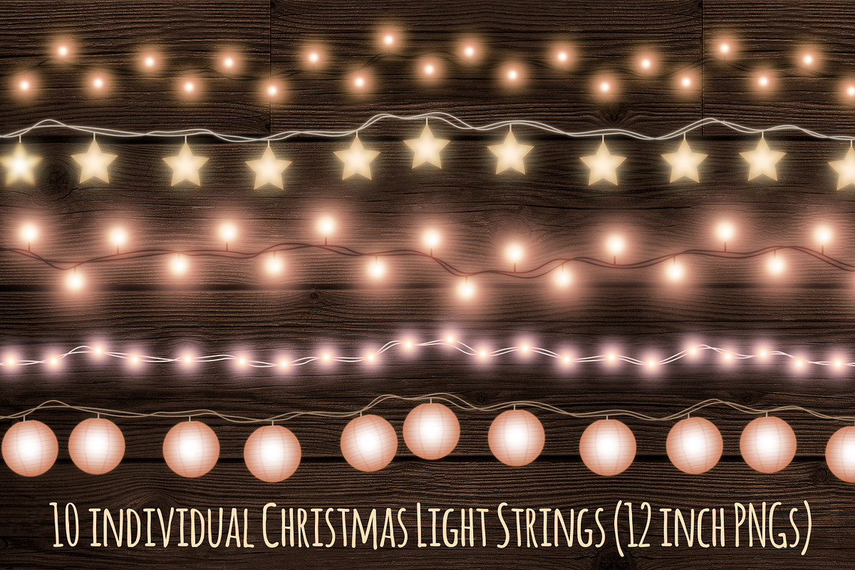 Christmas fairy light strings, an Object Graphic by Paper Farms (Photo 3 of 3)