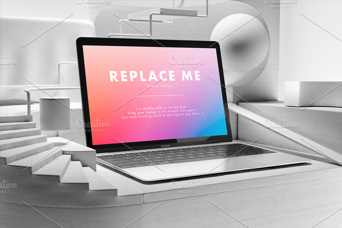 Macbook Creative Mockups Set, a Books & Magazine Mockup by As Good As Possible (Photo 11 of 14)