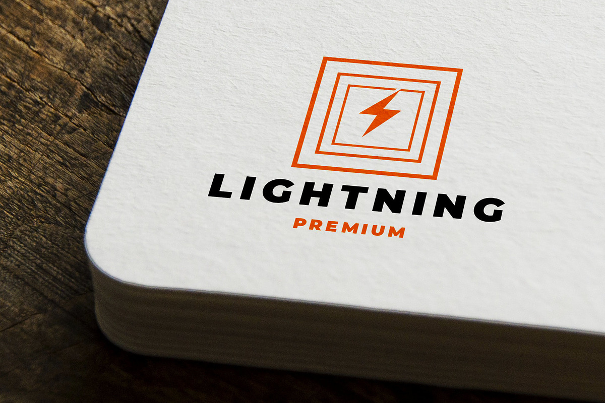Modern Lightning Bolt Logo Design, a Branding & Logo Template by mesuka (Photo 1 of 2)