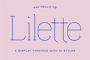 Lilette — A Refined Display Typeface, a Slab Serif Font by Elyas Beria Studio (Thumbnail 1 of 8)
