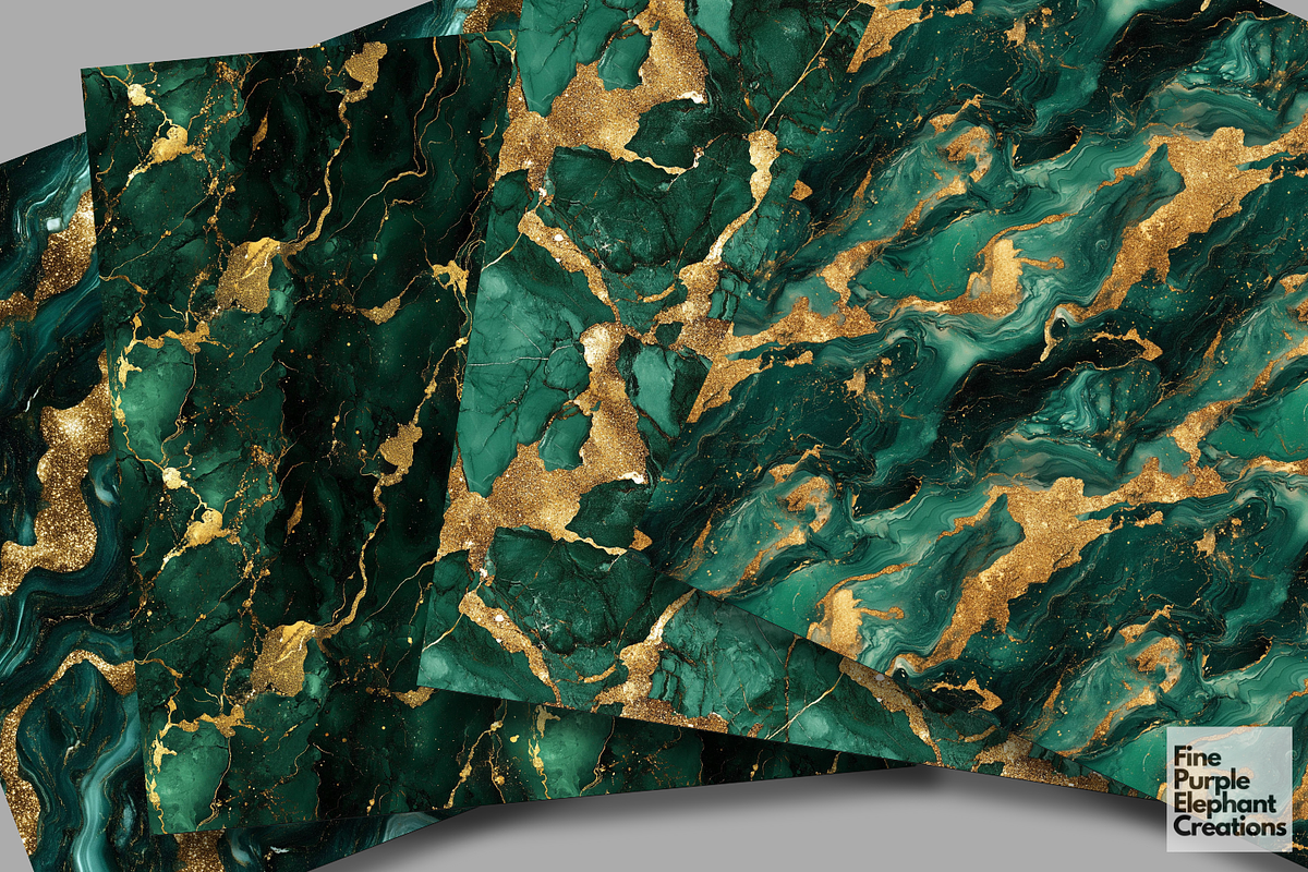 Green Marble Texture Granite Stone, a Pattern Graphic by Fine Purple Elephant (Photo 4 of 5)