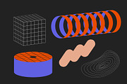 90 Vector Texture Shapes, a Background Graphic by softulka (Thumbnail 4 of 16)