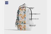 Backpack mockup, book bag mockup, a Packaging Mockup by GraphicVil (Thumbnail 3 of 9)
