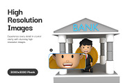 Businessman 3D Illustrations, a Work Illustration by Vectors Market (Thumbnail 3 of 8)