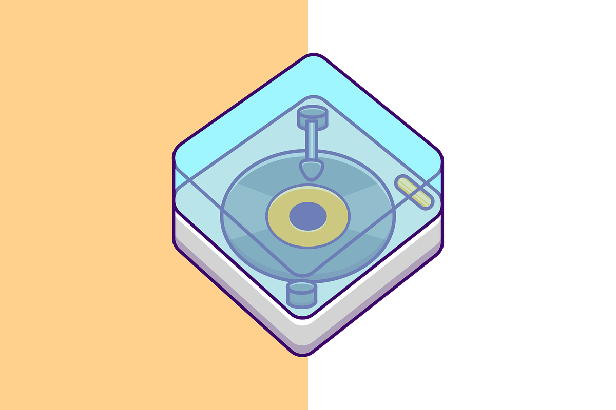 Music Player Cartoon Vector, a Technology Illustration by Artstorystudio (Photo 2 of 3)