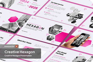 Creative Hexagon PowerPoint, a Presentation Template by SquidPixey