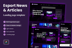 Esport News & Articles Landing Page