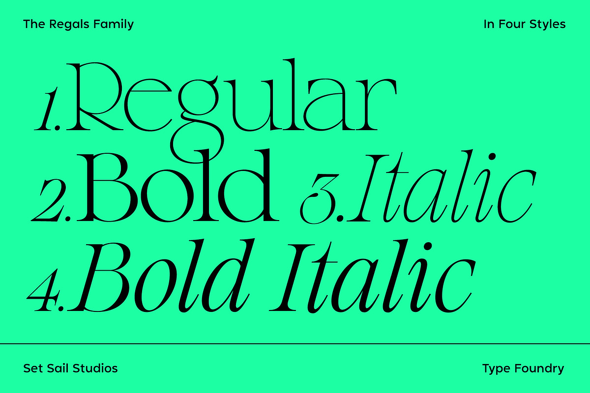 The Regals Serif Font, a Serif Font by Sam Parrett (Photo 3 of 14)