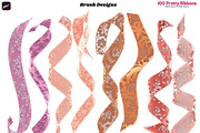 Procreate 100 Pretty Ribbons Brushes, a Brush Add-On by Fashion Workshop Bkk (Thumbnail 15 of 21)