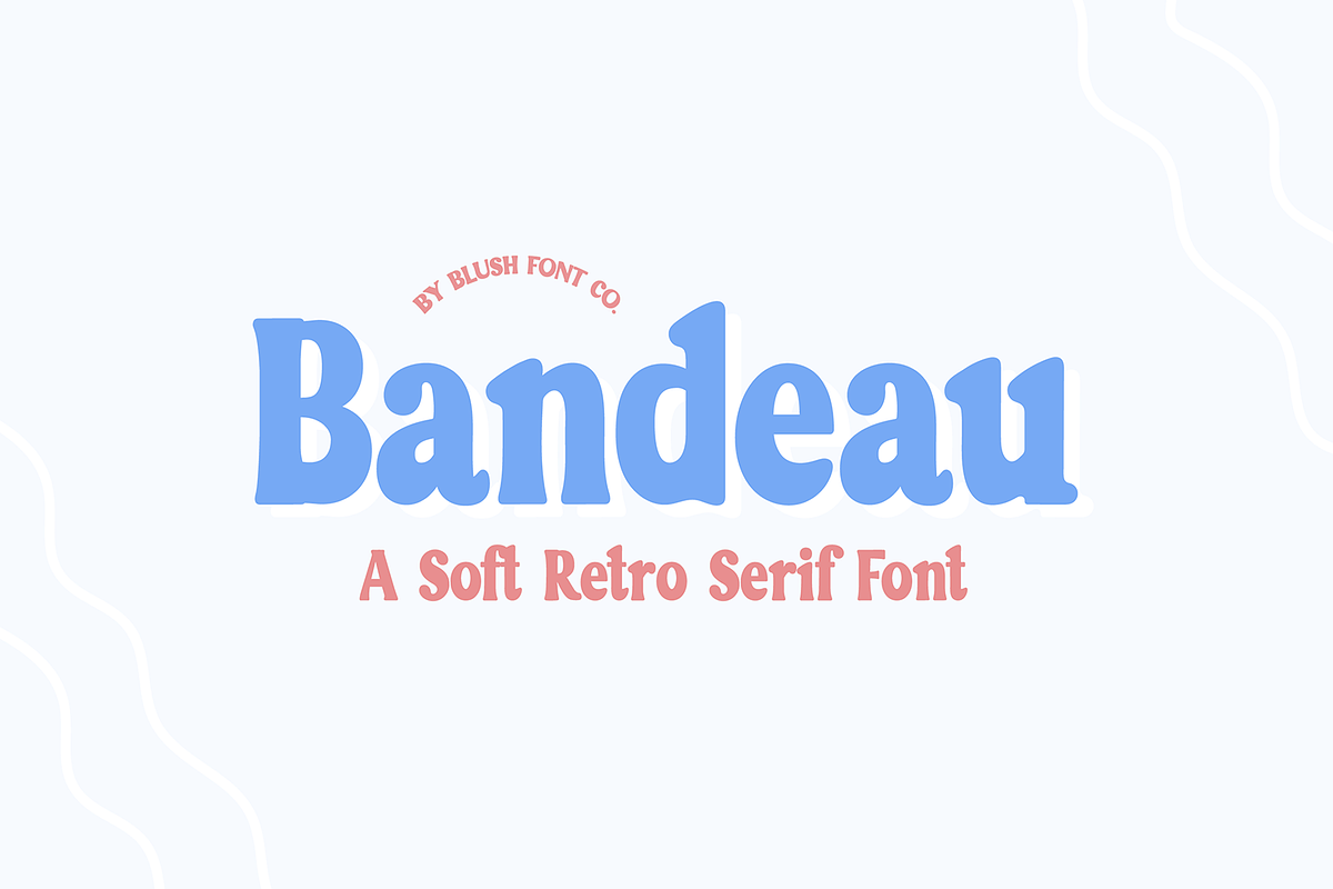BANDEAU Soft Retro Serif Font, a Serif Font by Blush Font Co. (Photo 1 of 4)