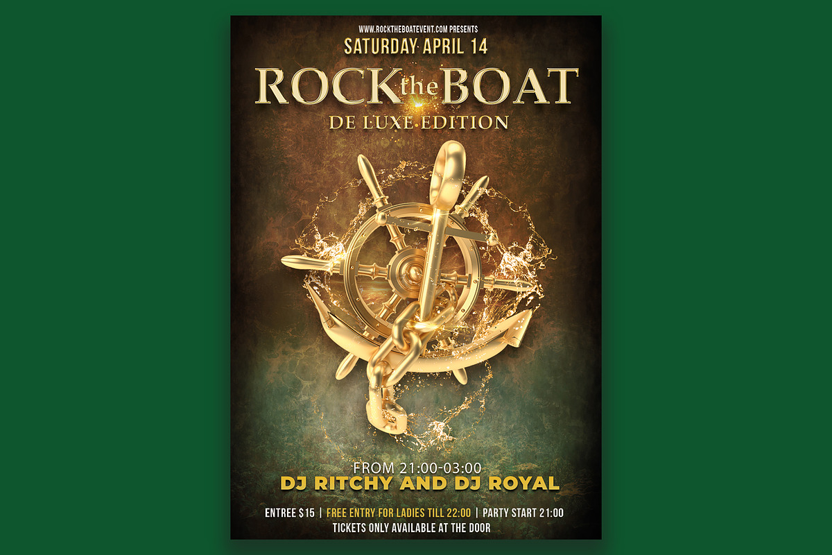 Rock The Boat, a Flyer Template by Art and Flyers