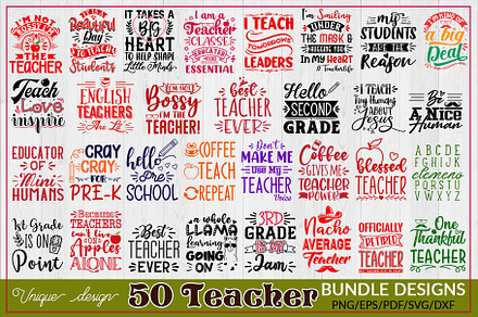 Teacher SVG T shirt Bundle vol-1
