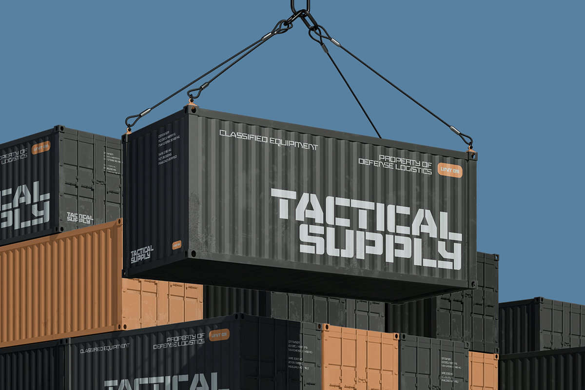 Rekvo – Variable Military Stencil, a Sans Serif Font by Drizy (Photo 10 of 11)