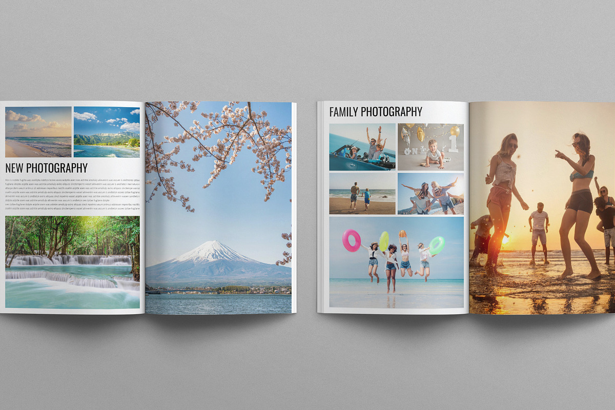 Photo Book Layout Design Template, a Magazine Template by E-Type (Photo 3 of 8)