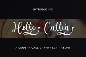 Hello Cattia | Calligraphy Sricpt