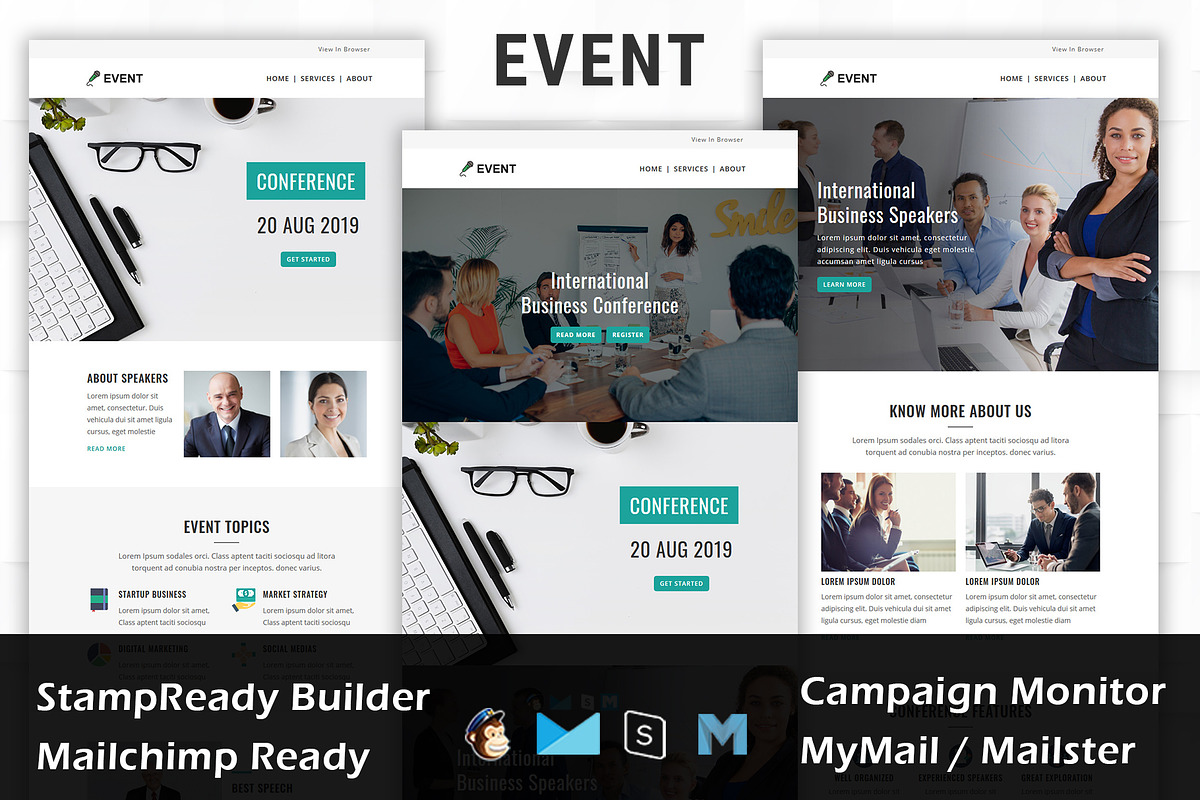 EVENT- Responsive Email Template, an Email Template by FourDinos