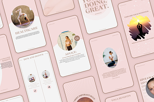 Yoga Instagram Canva Template Buri