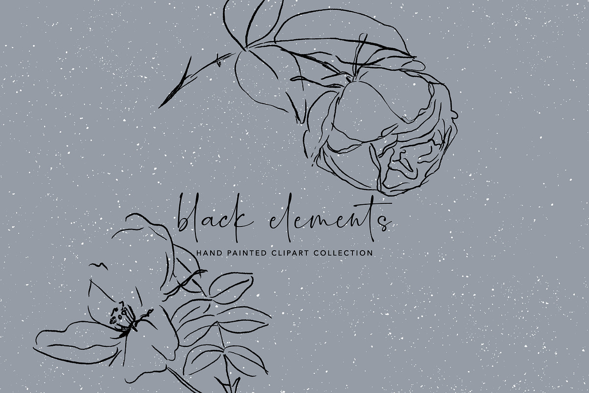 Hand-Drawn Abstract Rose Clipart, a Texture Illustration by Patishop Art (Photo 6 of 9)