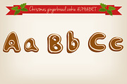 Vector gingerbread alphabet, an Illustration by Alenarozova (Thumbnail 1 of 3)