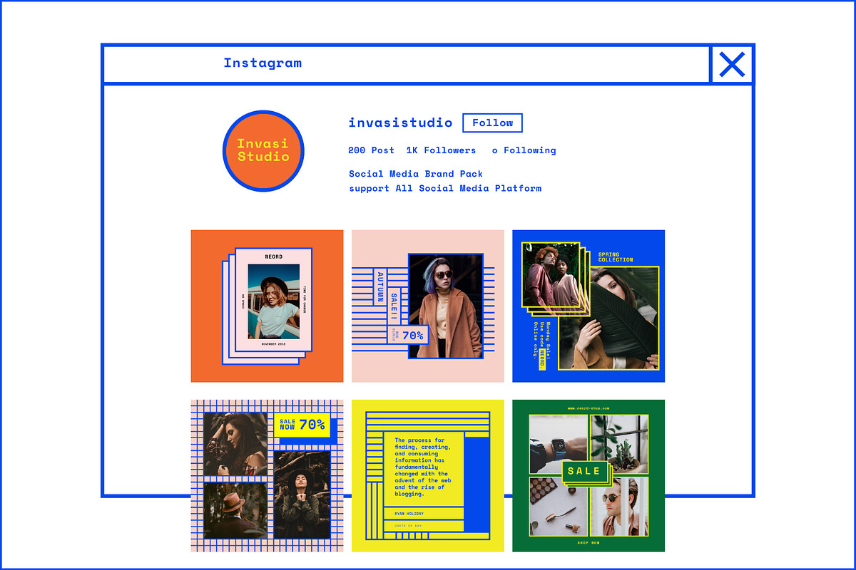 NEORD-Social Media Brand Templates, a Social Media Template by Invasi Studio (Photo 5 of 20)