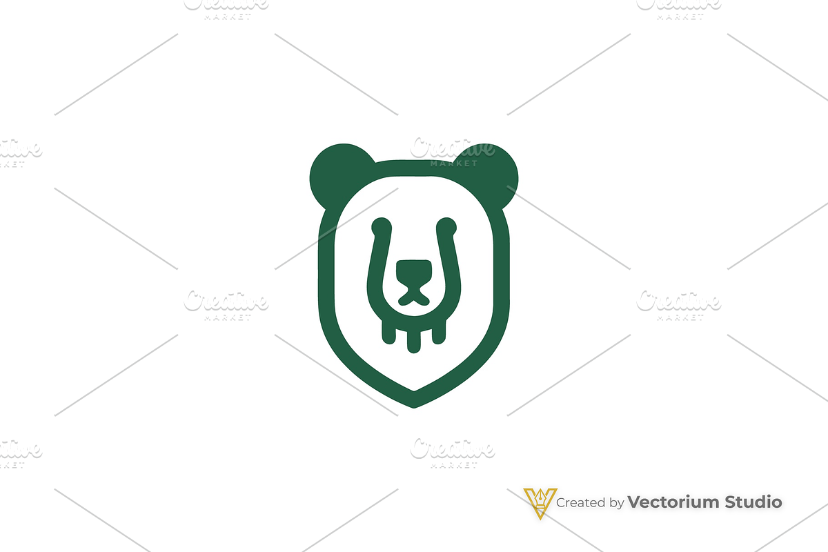 Bear Shield Minimalist Logo, a Branding & Logo Template by Vectorium Studio (Photo 4 of 5)